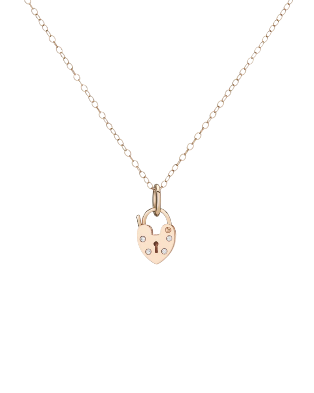 Diamond Heartlock Necklace