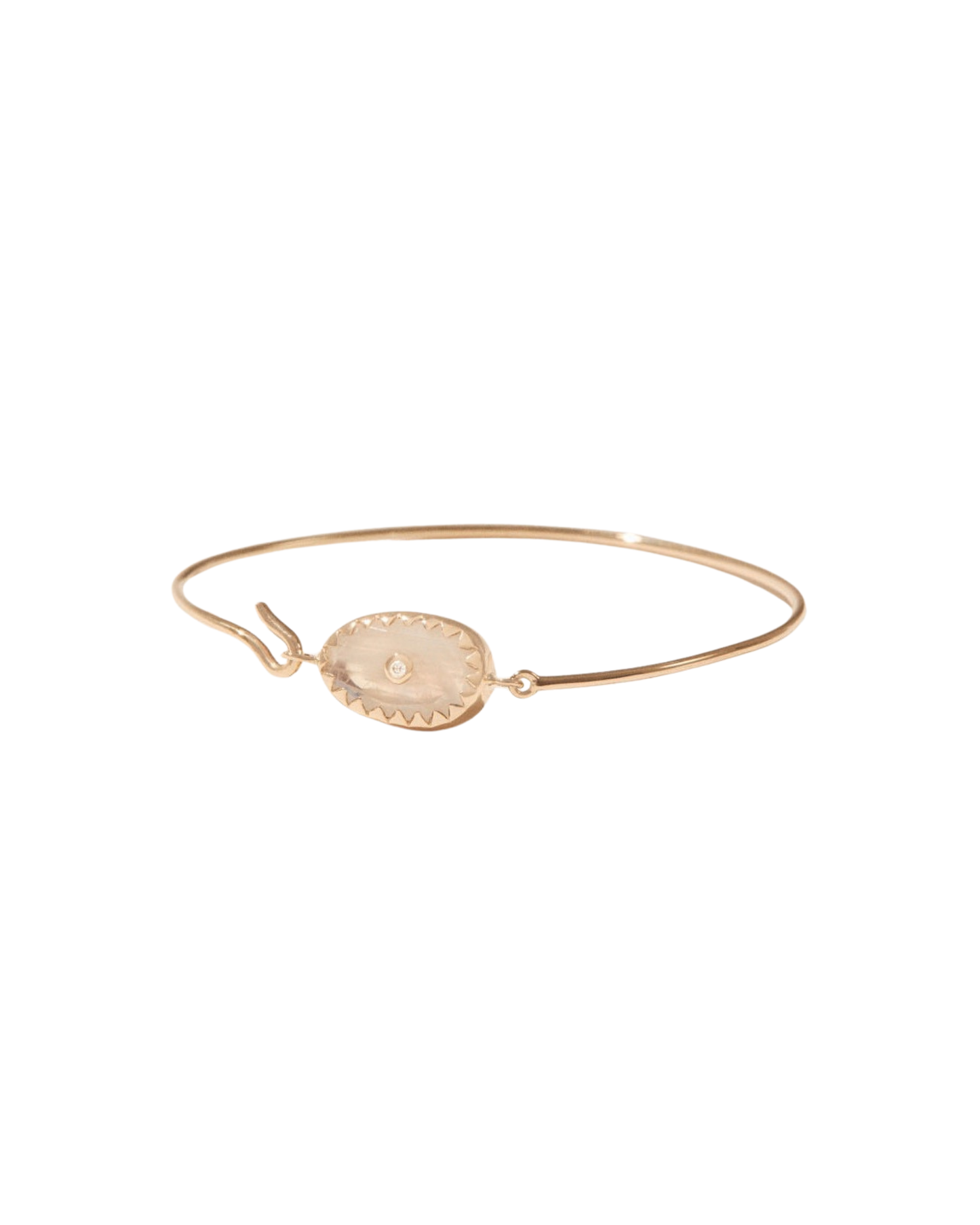 ORSO Moonstone Bangle Bracelet