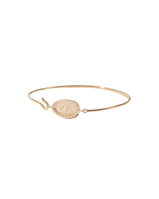 ORSO Moonstone Bangle Bracelet