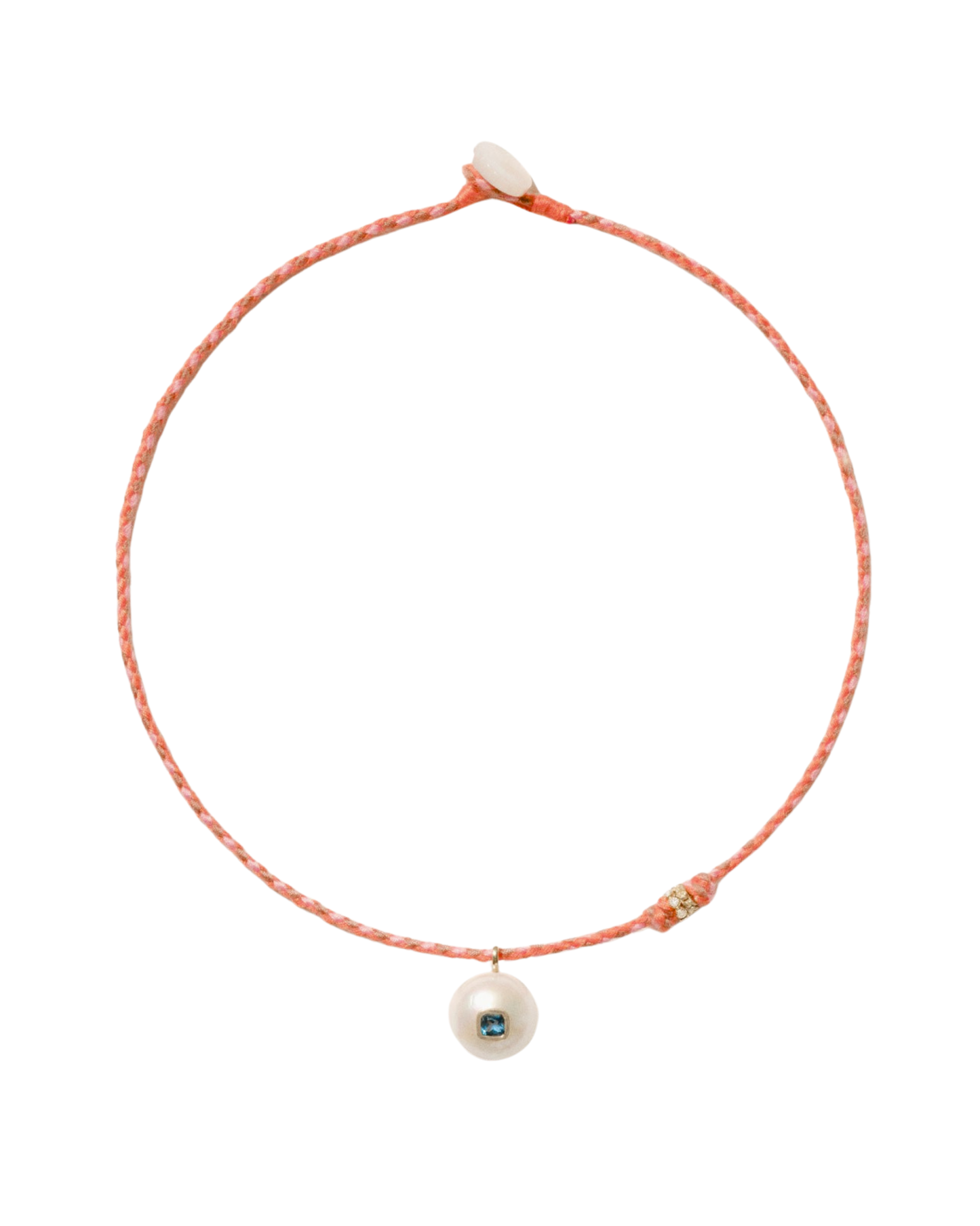 EDDIE Pearl & Blue Topaz Necklace