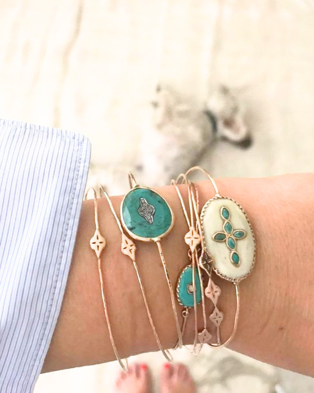 ORSO Turquoise Bangle Bracelet