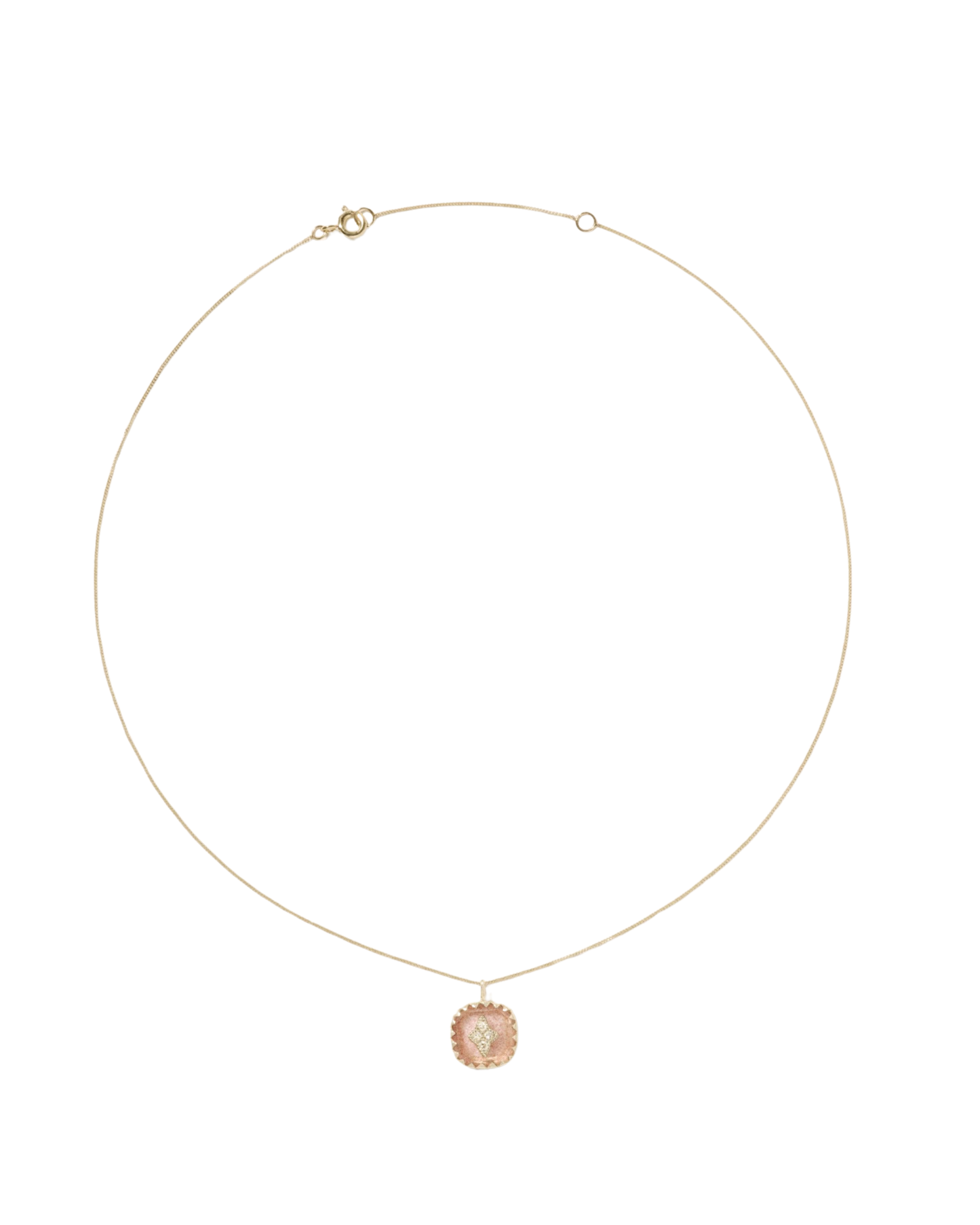 PIERROT Strawberry Quartz Necklace