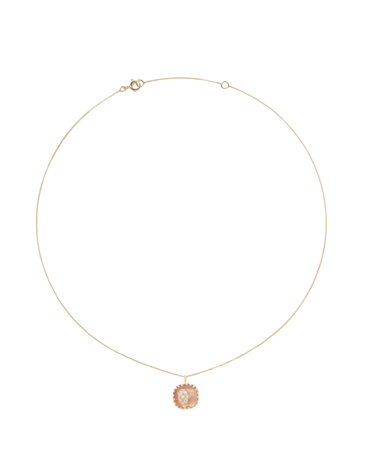 PIERROT Strawberry Quartz Necklace