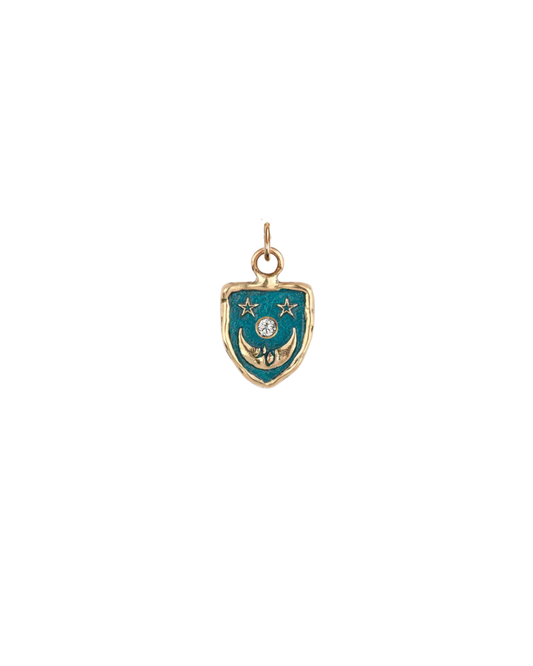 Reflective Moon Talisman Charm