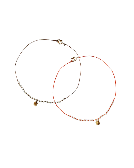 Blossom Charm Pearl Bracelet