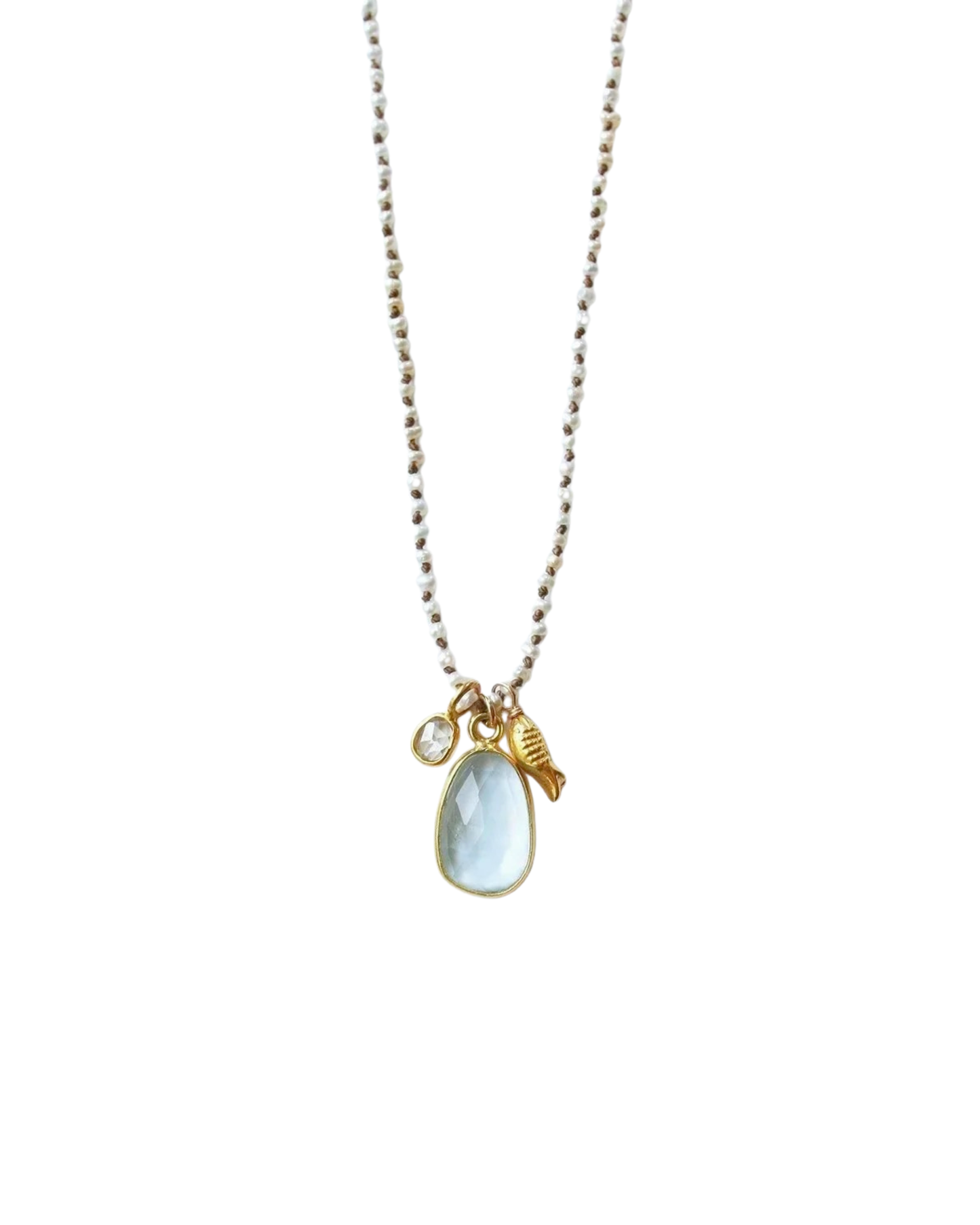 Golden Koi Pearl Necklace