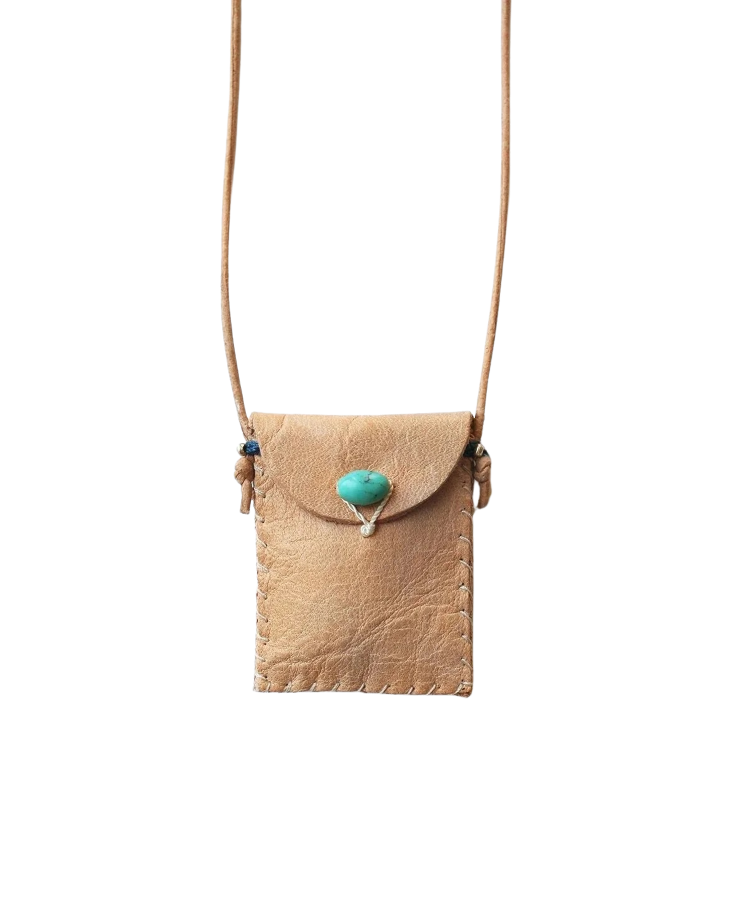 Leather Amulet Pouch Necklace