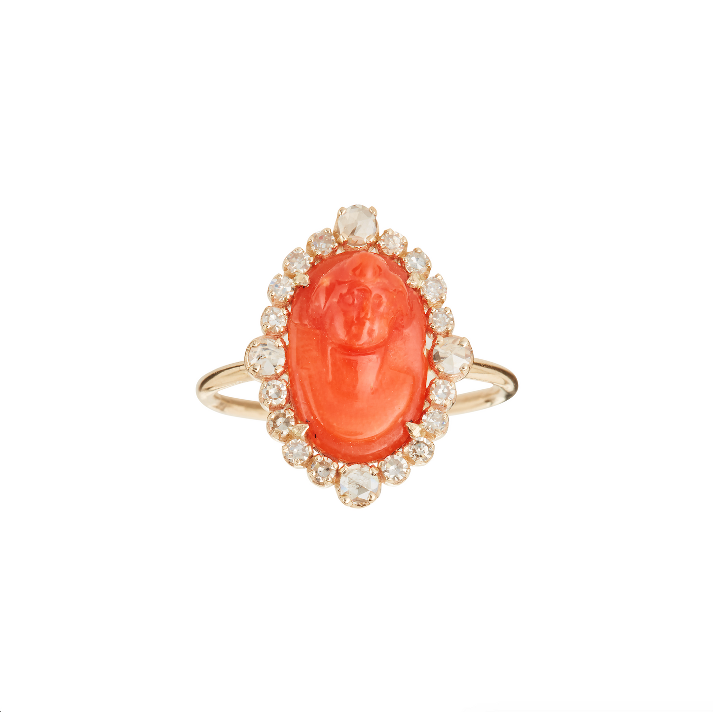 CAMEO Coral Ring