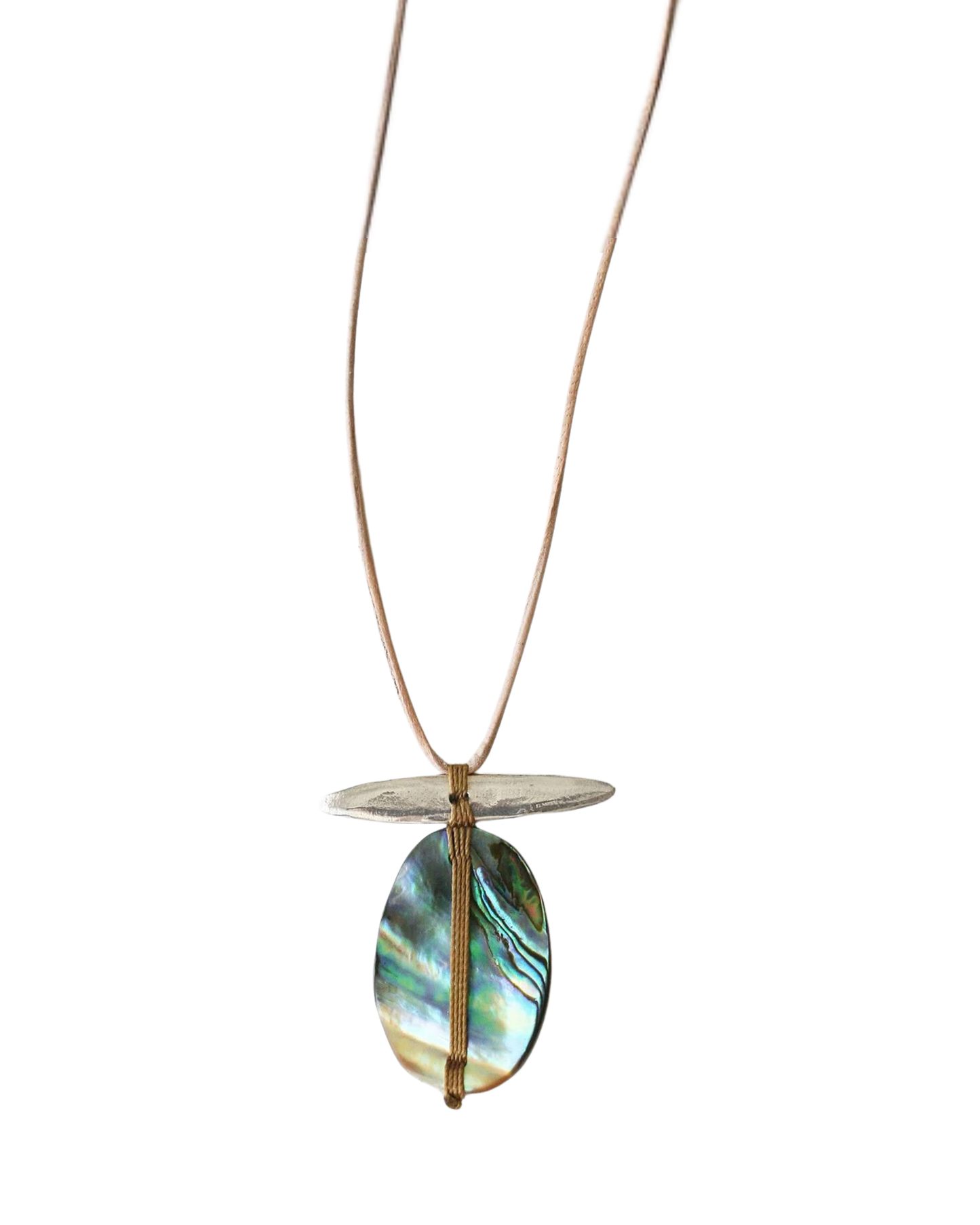 Abalone and Silver Totem Necklace