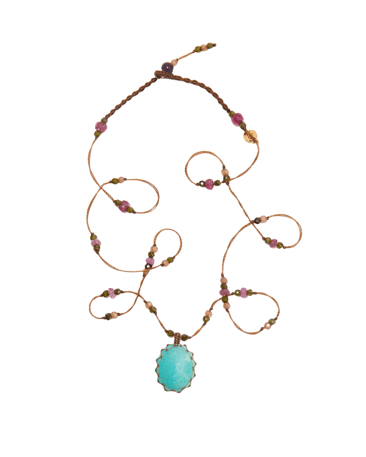 Short Tibetan Amazonite Pendant