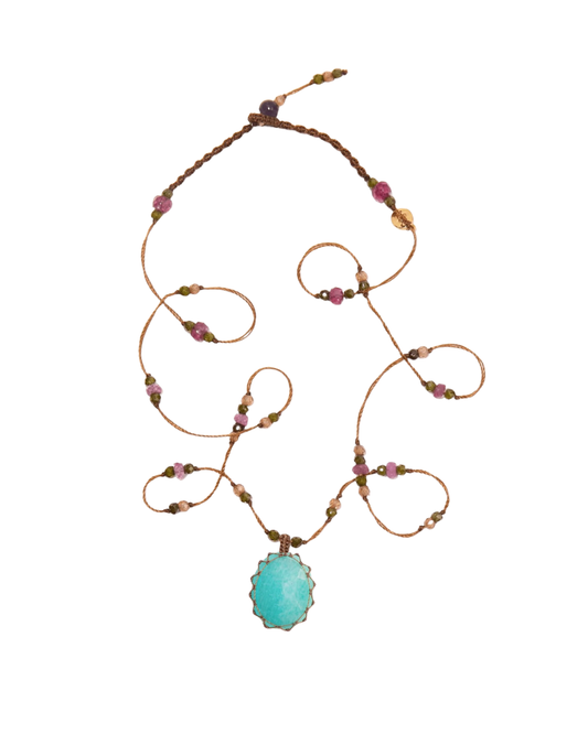 Short Tibetan Amazonite Pendant