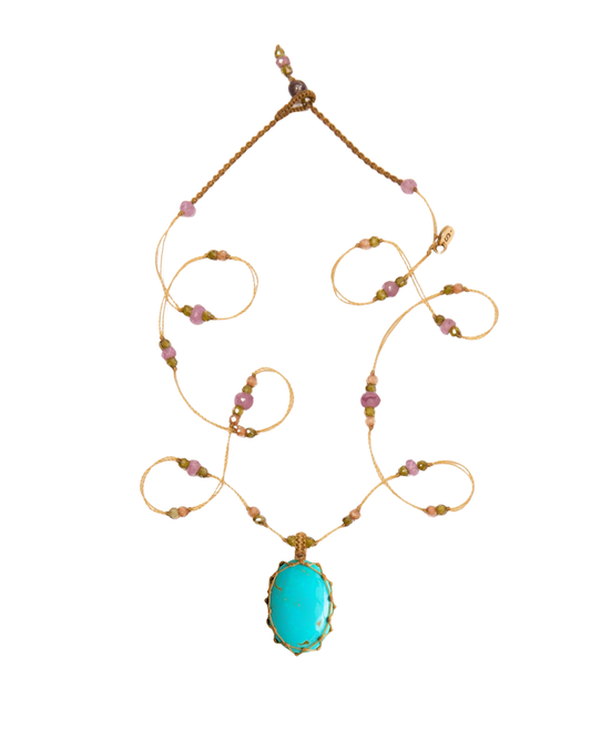 Short Tibetan Turquoise Pendant