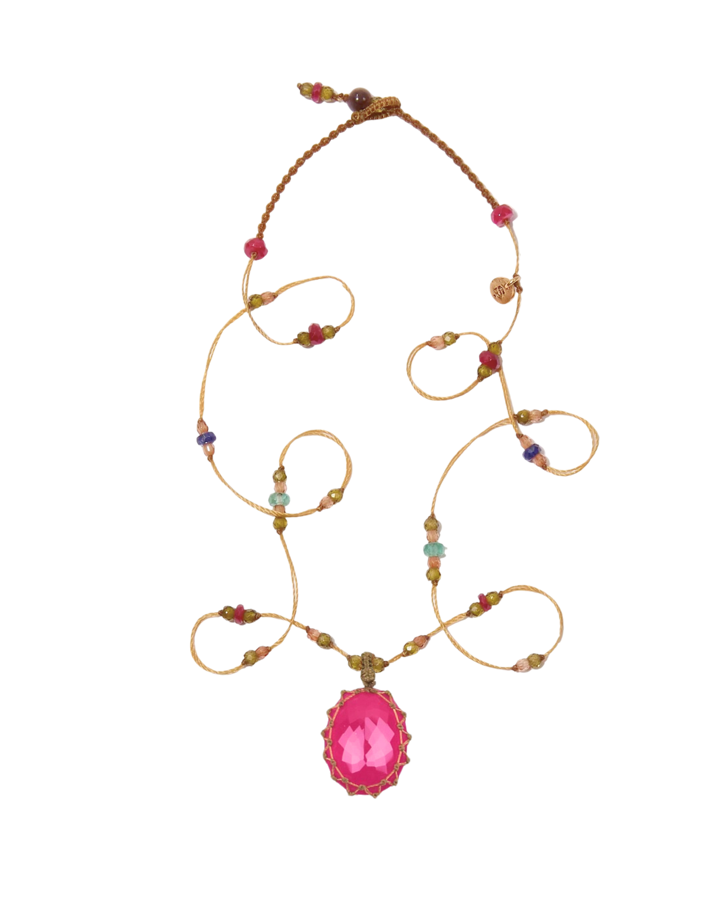 Short Tibetan Rubellite Pendant