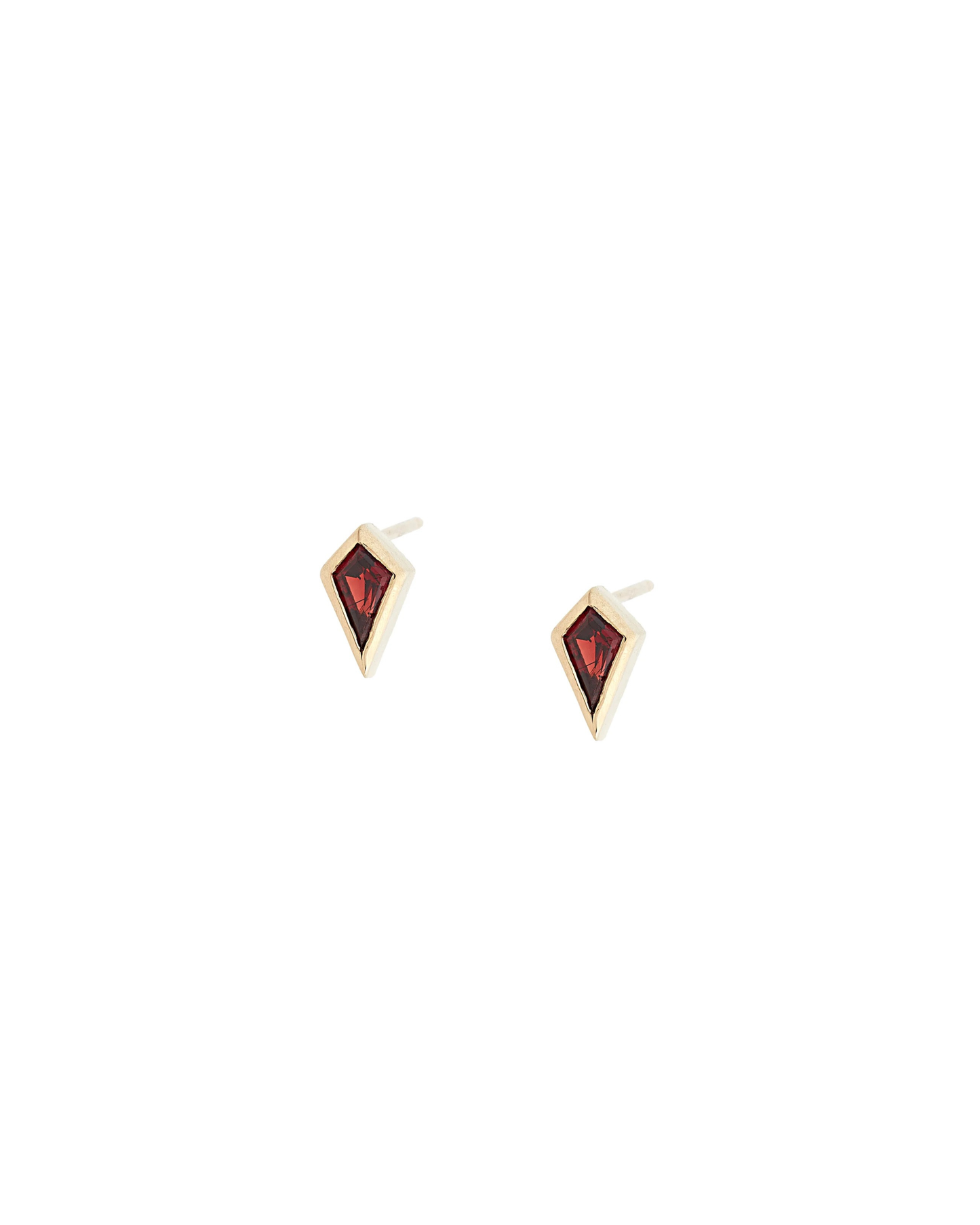 Kite Garnet Stud Earrings
