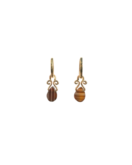 Taurus Agate Hoops