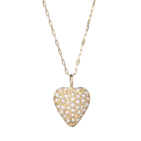 COEUR PERLE Heart Necklace