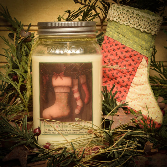 Lancaster Candle - Spruce & Citrus Stockings