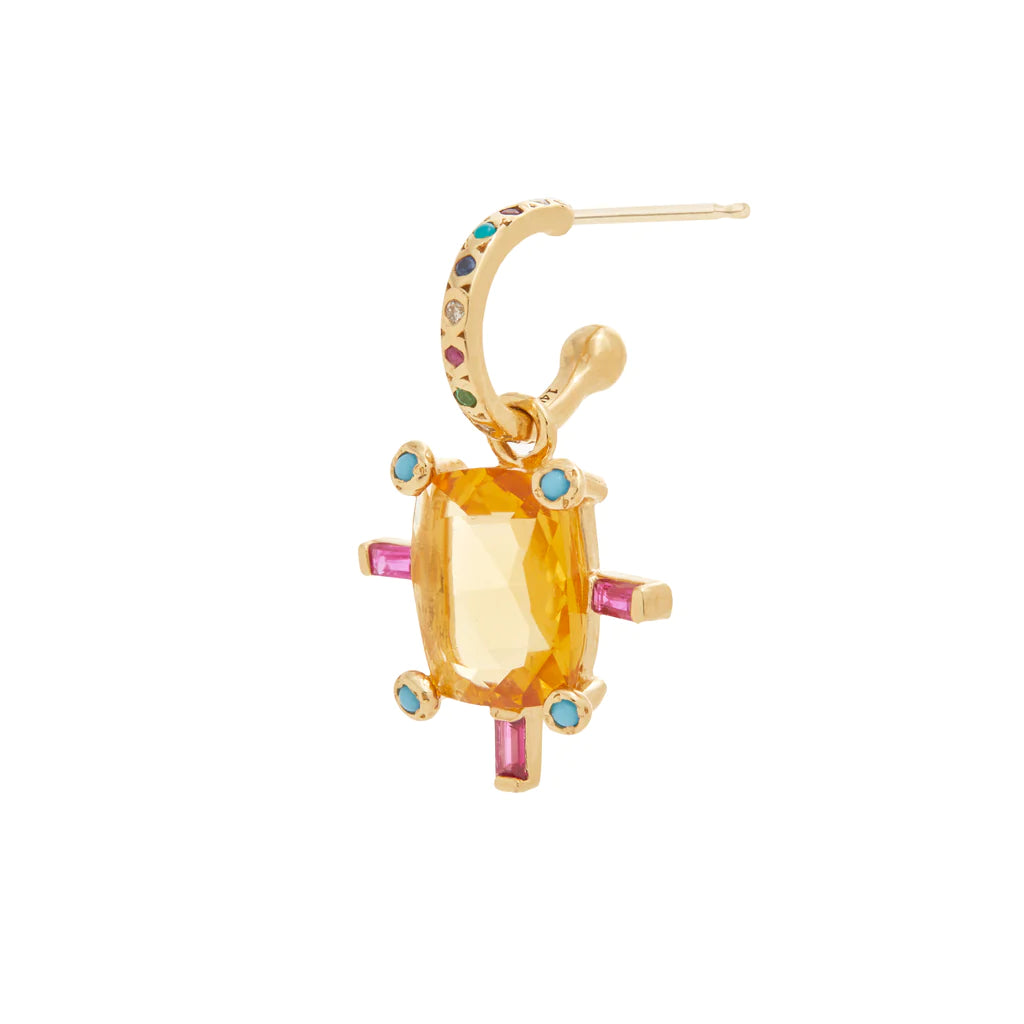 Juno Citrine Earring Charm