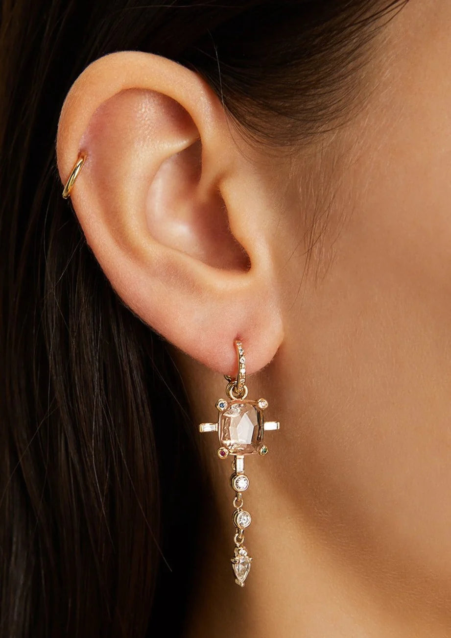 Juno Morganite Earring Charm