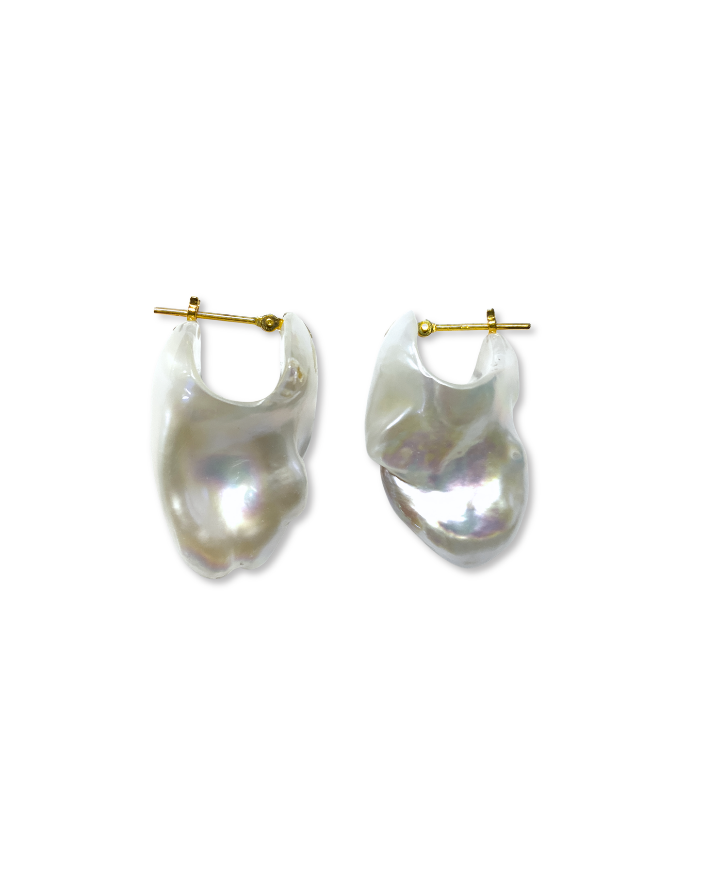 Baroque Pearl Rock Earrings