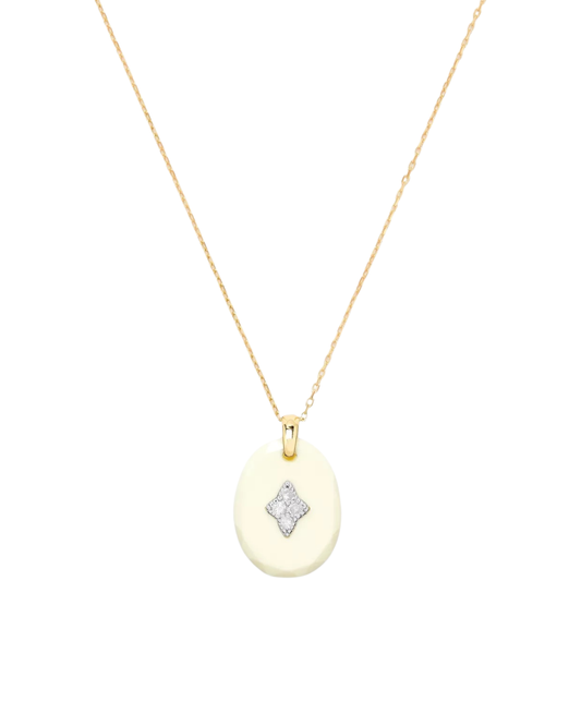 GINA White Resin Necklace