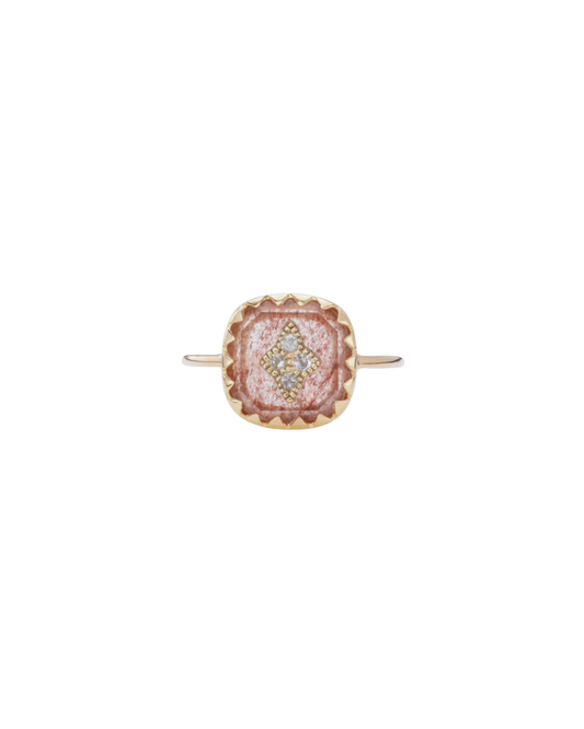 PIERROT Strawberry Quartz Ring