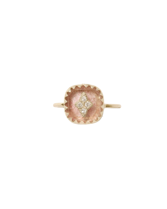 PIERROT Strawberry Quartz Ring