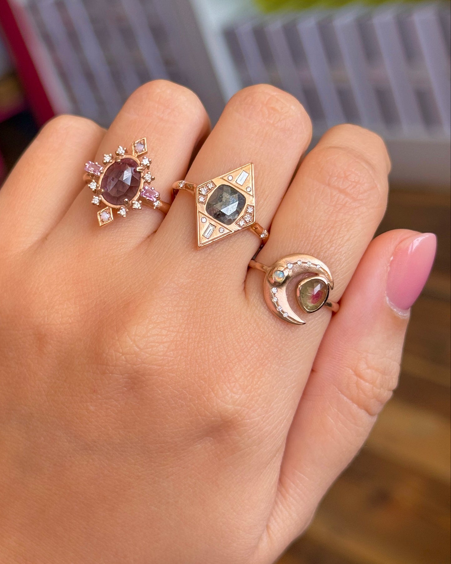 Moon Tourmaline Ring