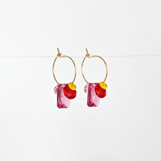 Sweet Pea Hoop Earrings